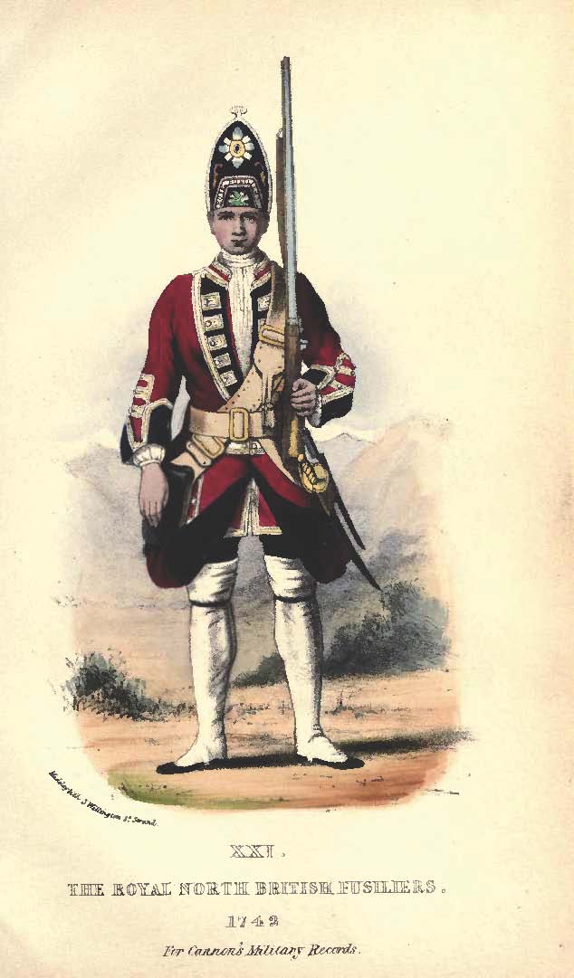 Private soldier of the British 21st Regiment of Foot